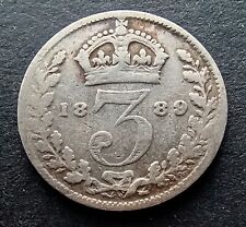 1889 threepence queen for sale  NAIRN