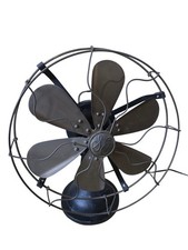 Vintage GE 6 Ventilador de Lâmina de Latão Oscilante 13" Grande Funciona! comprar usado  Enviando para Brazil