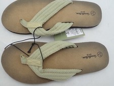 NUEVO Goodfellow & Co Zapatos Para Hombre Talla 9/10 Tostado Remington Chanclas Sandalias Lona segunda mano  Embacar hacia Mexico