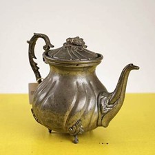 Teiera peltro vintage usato  Ferrara