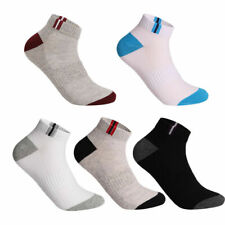 Usado, Pacote com 5 meias esportivas masculinas atléticas corte baixo aba no tornozelo corrida algodão almofada meia-calça comprar usado  Enviando para Brazil