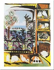 Pôster impresso arte museu 20x16 The Pigeons por Pablo Picasso comprar usado  Enviando para Brazil