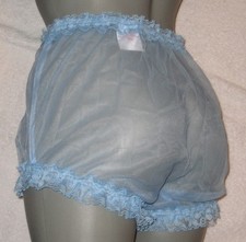 Usado, Cross Dresser, de chifon, transparente Azul Calcinha Tênis Grande comprar usado  Enviando para Brazil
