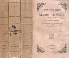 Epistolario. tre volumi. usato  Italia
