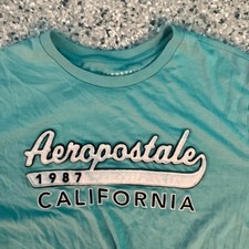 Camiseta Masculina Aeropostale Azul Turquesa - Tamanho M comprar usado  Enviando para Brazil