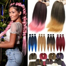 MEGA extensão de cabelo trançado de crochê grosso longo Ez pré-esticado para ombre humano comprar usado  Enviando para Brazil