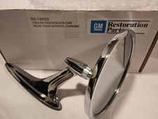 Espelho retrovisor de carro de passageiros 1963-1964 GM, cromado ÚLTIMO  comprar usado  Enviando para Brazil