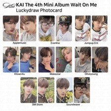 Cartão fotográfico Kai The 4th Mini Album Wait On Me Luckydraw Applemusic Everline EXO, usado comprar usado  Enviando para Brazil
