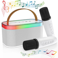 Máquina de karaokê TOPVISION, máquina de canto com 2 microfones e luzes RGB comprar usado  Enviando para Brazil