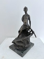 Scultura bronzo giovane usato  Torino