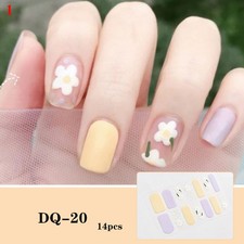 Peel Off 14 Pontas Adesivos para Unhas 3D Folhas de Unha Bronzeamento Decoração de Unhas Sliders ý comprar usado  Enviando para Brazil