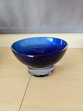 Glasschale kobaltblau durchsic gebraucht kaufen  Ebersbach an der Fils