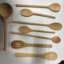 Usado, Colheres de cozinha de madeira utensílios de madeira tamanhos mistos lote de 8 - vintage comprar usado Usado, Colheres de cozinha de madeira utensílios de madeira tamanhos mistos lote de 8 - vintage comprar usado  Enviando para Brazil
