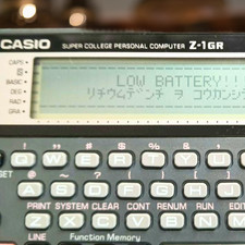CASIO Z-1GR Vintage Komputer kieszonkowy Retro 16-Bit BASIC Kalkulator Japonia Testowany na sprzedaż  Wysyłka do Poland