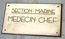 Lourde plaque bronze d'occasion  Caen