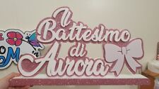 Scritta polistirolo battesimo usato  Bagheria