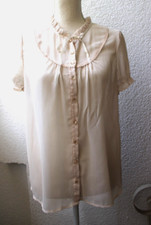 Chiffon bluse creme gebraucht kaufen  Köln