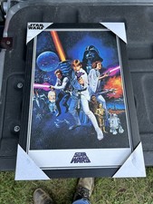 Usado, Arte de parede pôster Star Wars "Uma Nova Esperança" emoldurada 12,25” x 18,25” (Pirâmide América) comprar usado  Enviando para Brazil