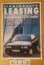 BMW FIRMENWAGEN LEASING Prospectus Allemand 12 pages 01/1988 na sprzedaż  Wysyłka do Poland