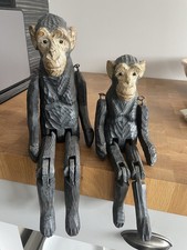 Wooden sitting monkeys for sale  DUNBLANE