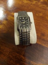 relógio de quartzo embaixada diamante, preto, GEM 1, moldura de medalha base, parte traseira de aço inoxidável, usado comprar usado  Enviando para Brazil