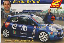 Carros de turismo cartão promocional Martin Byford Renault Clio., usado comprar usado  Enviando para Brazil