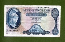Bank england five for sale  SUNDERLAND