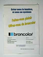 Petite brochure broncolor d'occasion  Orange