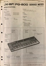 Usado, Manual de serviço de teclado Roland JX-8P PG-800 comprar usado  Enviando para Brazil