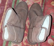Bottines fourrées marron d'occasion  Le Lude