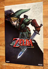The Legend of Zelda Twilight Princess HD pôster promocional muito raro Nintendo Wii U.. comprar usado  Enviando para Brazil