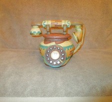 Antigo SOUTHWESTERN Arte Cerâmica TELEFONE Botão Decorativo Pintado à Mão Anos 80 Anos 90 comprar usado  Enviando para Brazil