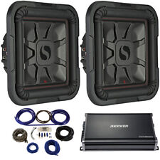 Usado, Kicker Car Audio L7 8 "700W Subwoofers 46L7T82 w / CXA12001 Stereo Sub Amp comprar usado  Enviando para Brazil