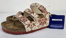 Birkenstock Florida Fresh Boho Flowers Terra Vermelha Unissex Tamanho 42 W11 M9 Estreito Novo Sem Caixa, usado comprar usado  Enviando para Brazil