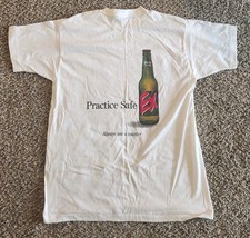 Camisa masculina gráfica vintage Heileman's Special Import EX Beer Practice Safe EX GG comprar usado  Enviando para Brazil