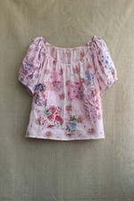 Blusa estilo vintage boêmia patchwork hippie cottagecore magnólia floral boho  comprar usado  Enviando para Brazil