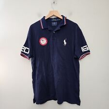 Usado, Camisa polo masculina Ralph Lauren XL azul marinho Olimpíadas 2016 Big Pony golfe comprar usado  Enviando para Brazil