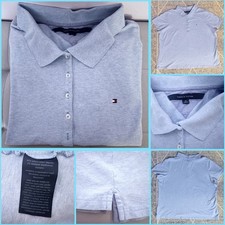 Camisa polo feminina azul urze Tommy Hilfiger 2XL algodão stretch manga curta comprar usado  Enviando para Brazil