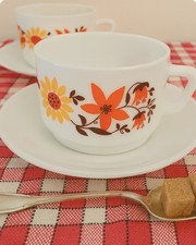 Lot tasses soucoupes d'occasion  Le Grand-Pressigny