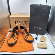 Tênis Gucci 1977 Off the Grid baixo laranja e preto masculino tamanho 11 628709 H9470 7572 comprar usado  Enviando para Brazil