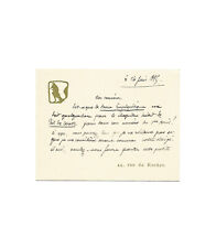 Jules renard lettre d'occasion  Versailles