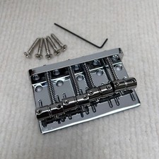 Usado, Ponte de baixo bloco fino cromada latão de alta qualidade 4 cordas para Fender Jazz comprar usado  Enviando para Brazil