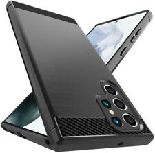 Hülle für Samsung Galaxy S22 Plus Ultra 5G Silikon Schutz Schwarz Carbon Optik comprar usado  Enviando para Brazil
