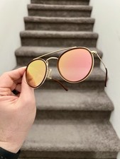 Usado, NOVO Óculos de Sol Ray-Ban Redondo Ponte Dupla - Dourado RB3647N comprar usado  Enviando para Brazil