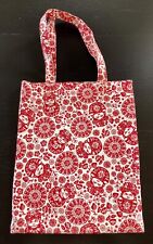 Bolsa tote Paperchase PVC vermelha encaixe flores e bonecas russas forro turquesa comprar usado  Enviando para Brazil