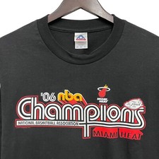 Camiseta Preta Masculina Miami Heat NBA 2006 Champions The Finals Etiqueta AAA Tamanho 3XL Excelente Estado Usado comprar usado  Enviando para Brazil