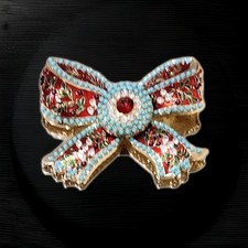 Crystal bow brooch for sale  Woodville