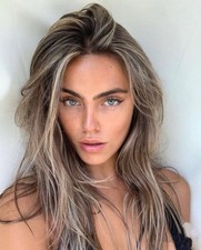 Peruca feminina Highlight Blonde sTRAIGHT cabelo humano 13x4 renda frontal comprar usado  Enviando para Brazil