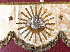 Antependium ancien brodé d'occasion  Saint-Brice-sous-Forêt