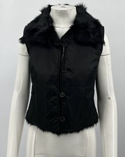 Colete cropped Prada preto forrado de pele de náilon tamanho 42 comprar usado  Enviando para Brazil